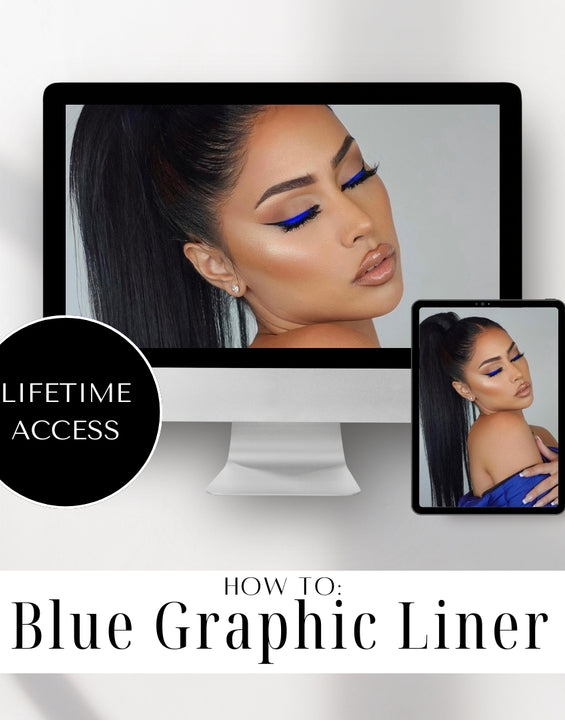 Blue Graphic Liner